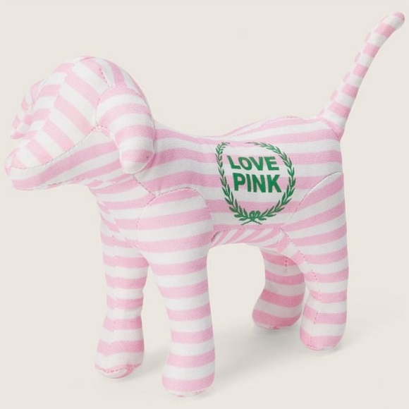 NWT Victoria’s Secret PINK Striped Dog - Picture 1 of 4